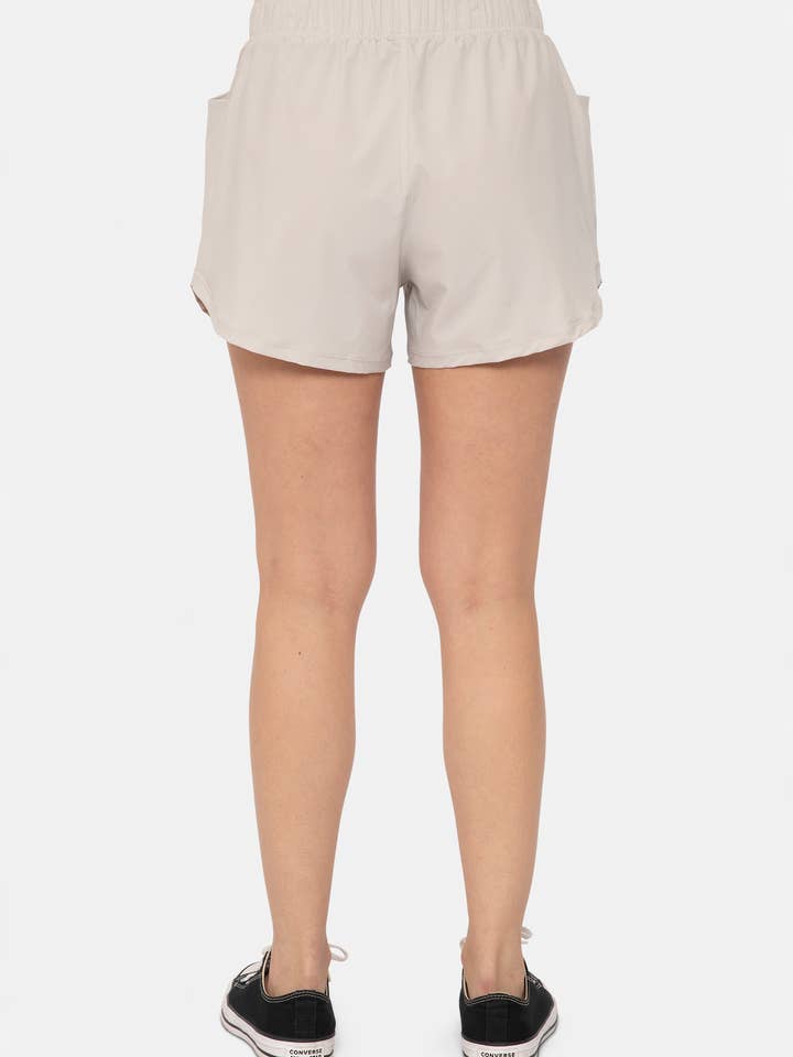 Mono B - Wholesale Athletic Shorts - Women's - Athleisure Shorts with Curved Hemline