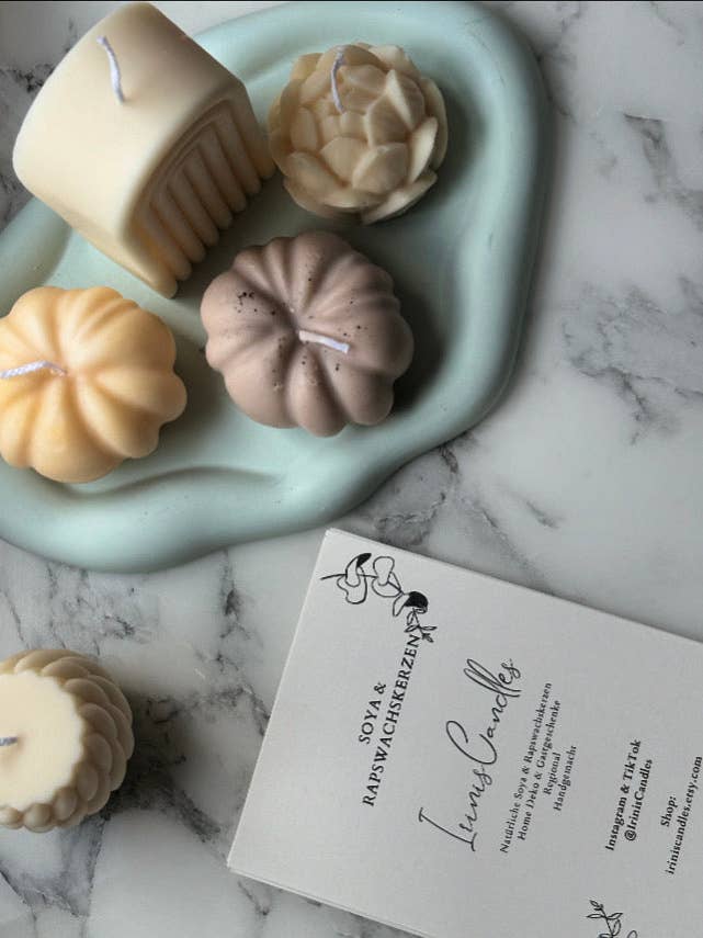 Pumpkin candle for wholesale by IrinisCandles