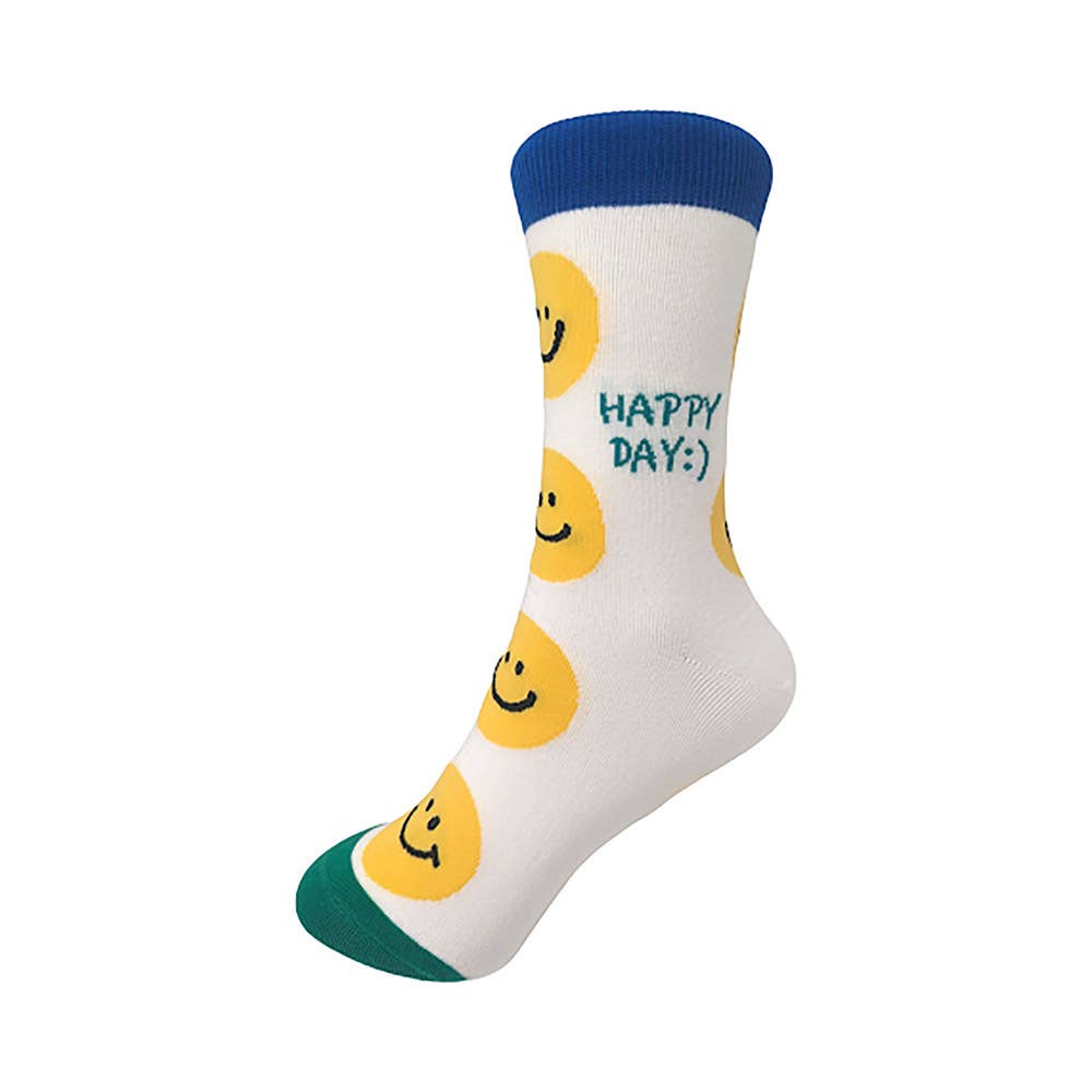 Sensibling Corp. - Wholesale Socks - Women's - 10Pairs - Smile Message Patterned Socks
3