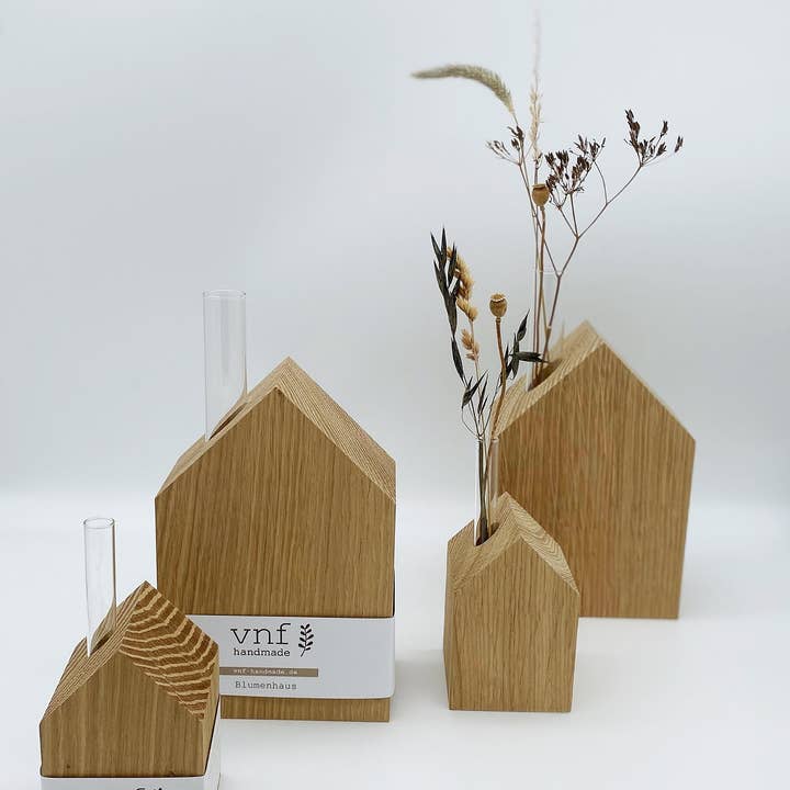 Stadtrandstil handmade - Wholesale Decorative Tabletop Object - Flower house in two sizes2