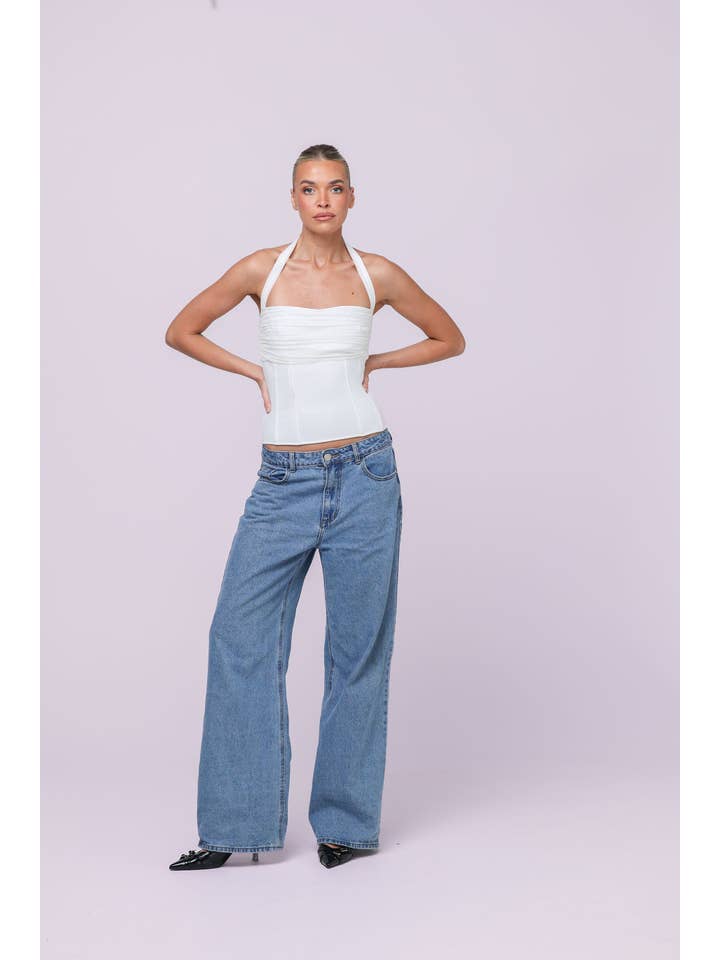 Isabelle Quinn - Wholesale Korset - Dames - Sylvie Halter Corset Top Wit