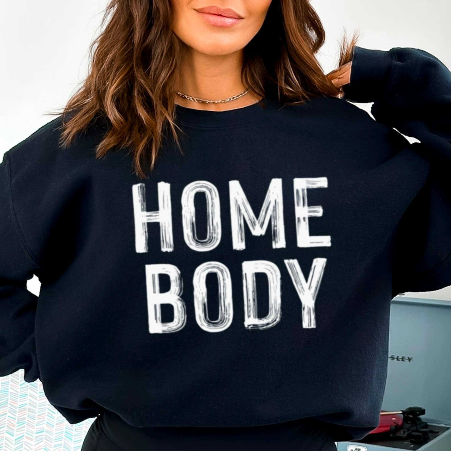 Shoppe SHC – Großhandel Sweatshirt mit Grafikdruck – Damen – Homebody Damen Grafik-Sweatshirt14