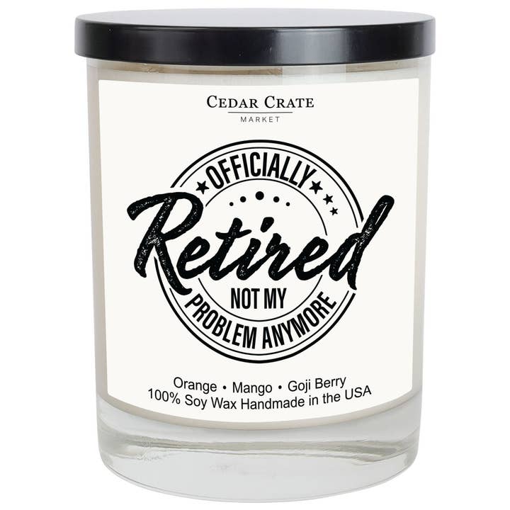 Officially Retired White Candle for wholesale by Cedar Crate Market