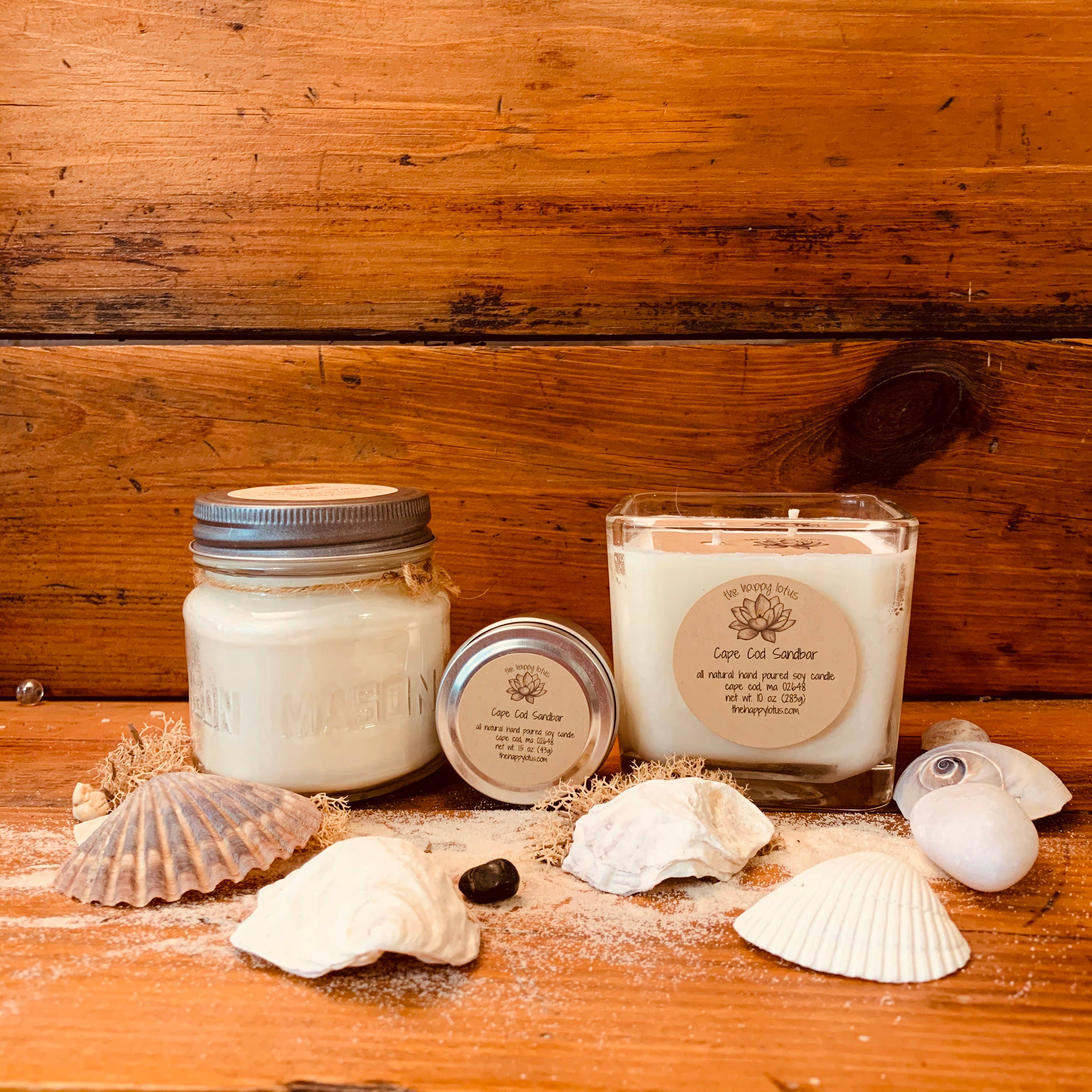 The Happy Lotus - Wholesale Jar/Filled Candle - Cape Cod Sandbar Candles1