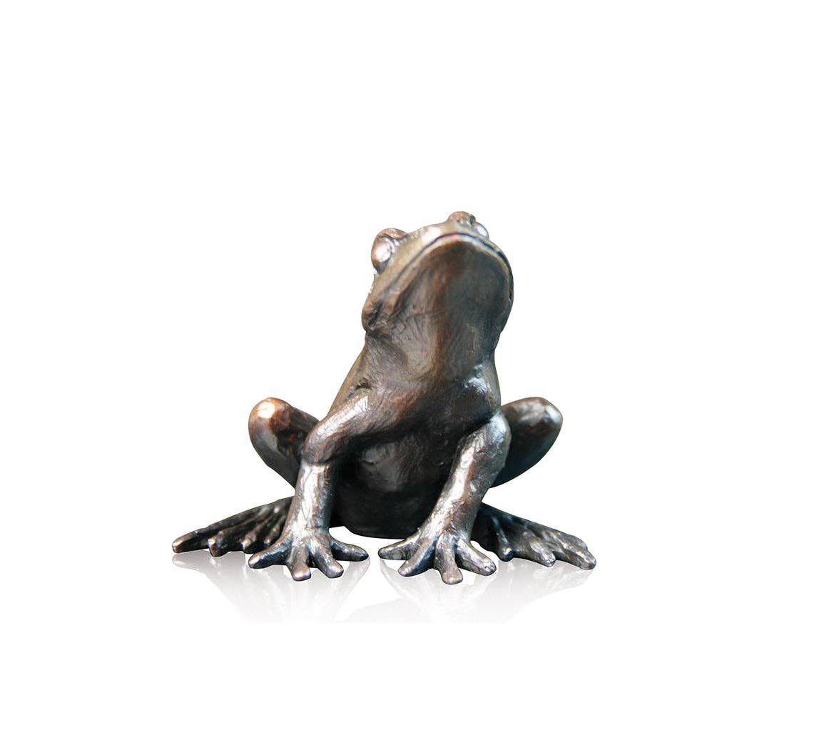 Richard Cooper Bronze - Wholesale Sculpture - Frog Sitting - Bronze Sculpture (918)0
