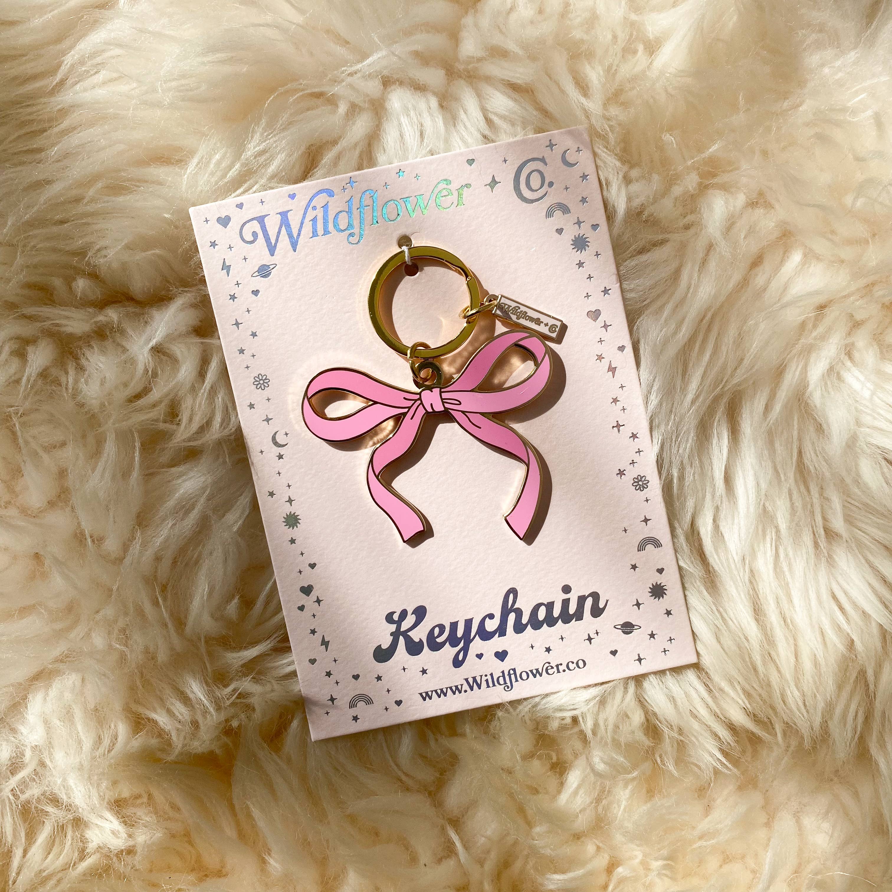 Wildflower + Co. - Wholesale Keychain – Women's - Bow Enamel Keychain - All Colors6