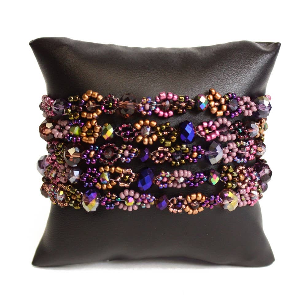 Sanyork Fair Trade - Wholesale Beaded Bracelet - Crystal Daisy Bands Assorted Bracelet Handcrafted Glass Bead2