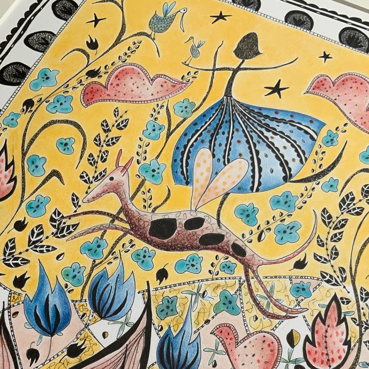 Doce Sessenta - Cartão de Cumprimentos Ilustrado por atacado de Hello Magpie