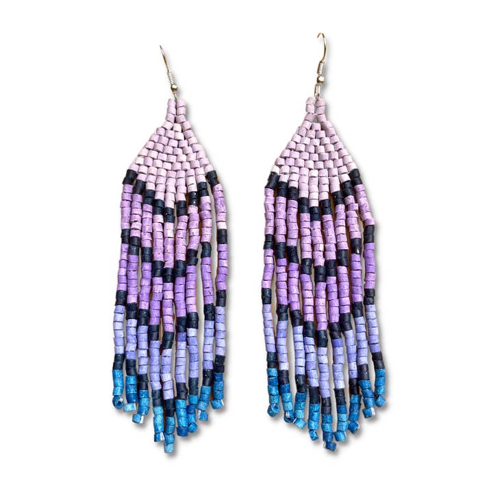 Boucles d'oreilles Boho Statement avec flèches pour la vente par Los Colores de la Tierra