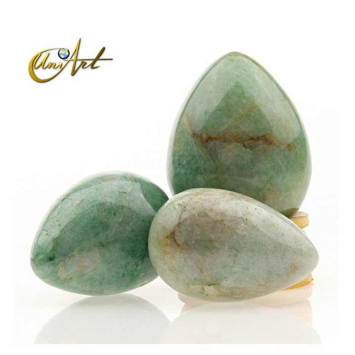 Green Aventurine Eggs for wholesale by UniArt