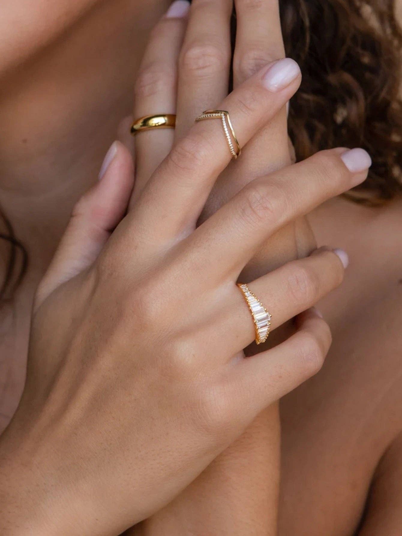 LanLivia - Wholesale Multi-Stone Ring - Transition Eternity Rings with Emerald-cut Stones7