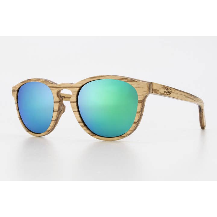 Helix Zebrawood Frames - Polarized for wholesale by LUKE SHADES WOODEN EYEWEAR