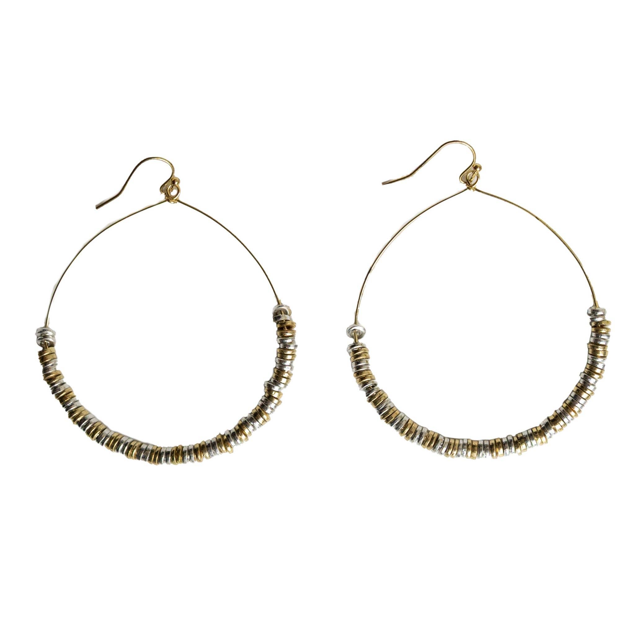 WorldFinds - Wholesale Hoop Earrings - Lustrous Pailette Hoops2