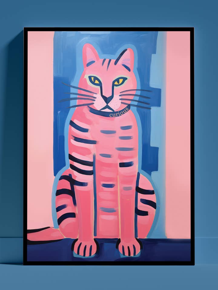 Curious the Cat for wholesale by Stripey McButt Face