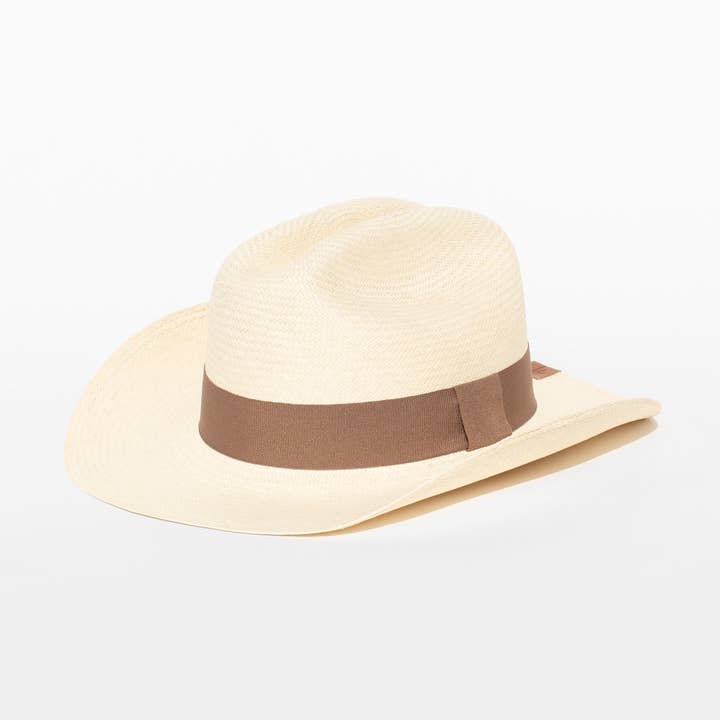 Cowboy Natural - Classic Handmade Straw Panama Hat for wholesale by Elegancia Tropical Genuine Panama Hats