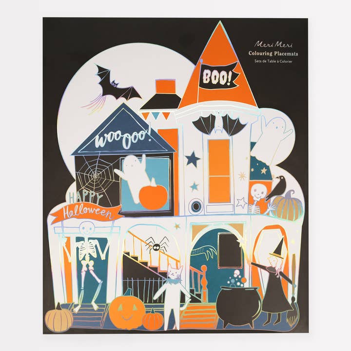 Shaped Halloween Colouring Placemats for wholesale by Meri Meri