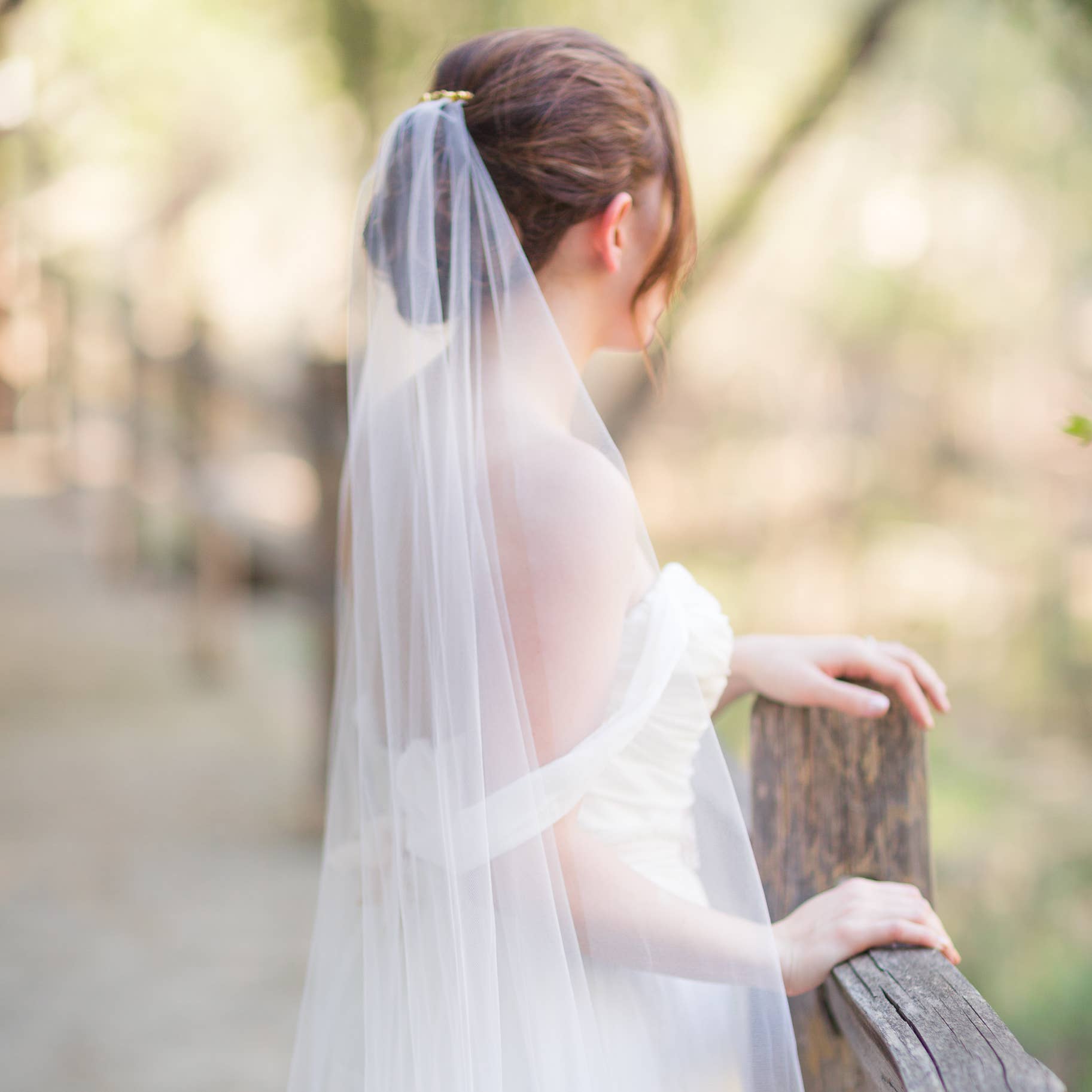 Bespoke Bridal - Wholesale Veil - Women's - Orchid Single Tier Chapel Veil1