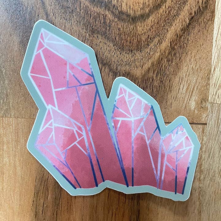 Pink Crystal Sticker for engroshandel hos The PNW Dream
