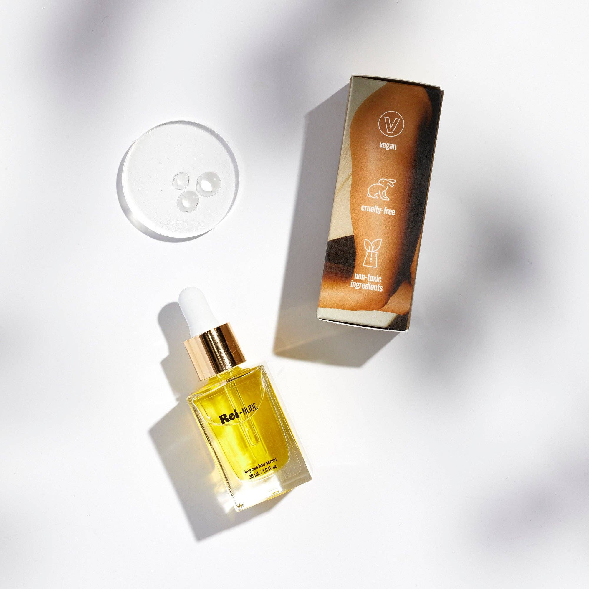Rei Skincare - Wholesale Hair Serum - Rei-Nude Ingrown Hair Serum Dropper3