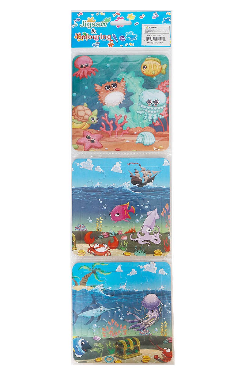 Cap Zone – Engroshandel Puslespil - Børn – 2-i-1 puslespilfarvesæt til børn - 3 stk7