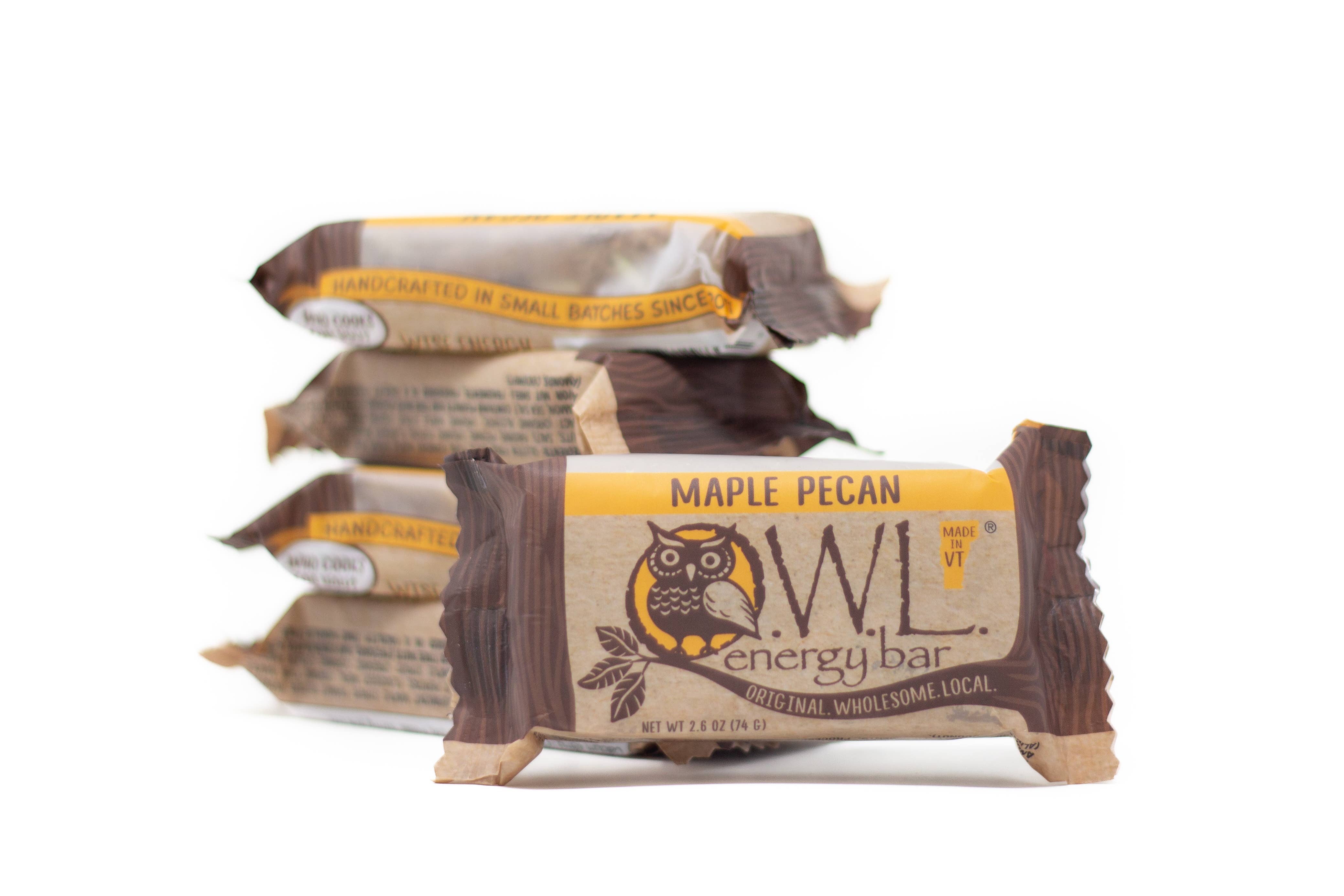 Owl Energy Bar - Wholesale Snack Bar - Maple Pecan OWL Energy Bar (Case of 24)2