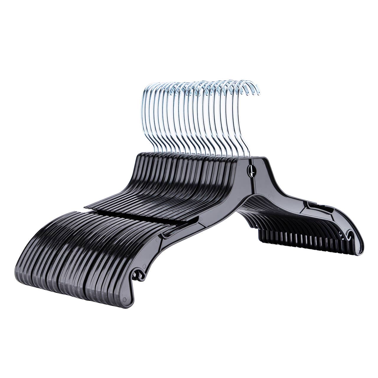 Store Supply Warehouse - Wholesale Clothes Hangers - 17" Economy Black Plastic Dress Hangers - Case of 1005