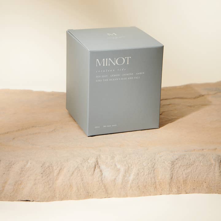 Minot – Engroshandel Glaslys – Cerulean Tide - Luksus ikke-giftig sojalys, 12 oz.1