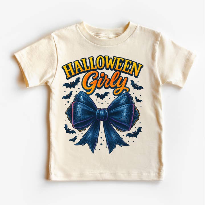 Halloween Meisjesachtige Strikken en Vleermuizen Shirt - Halloween T-shirt voor wholesale door Madi Moosh