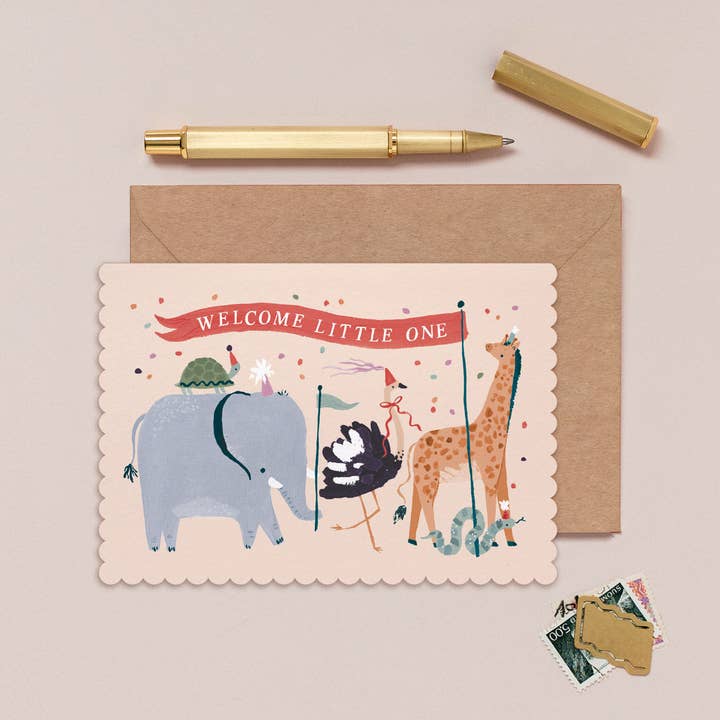 Carte de félicitations pour nouveau-né | Cartes de vœux pour nouveau-né pour la vente par Sister Paper Co.