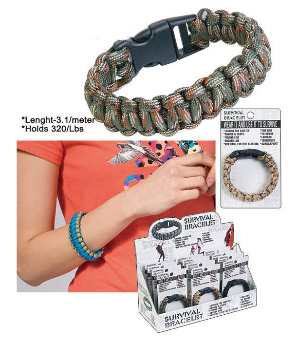 Puka Creations - Wholesale Woven/Braided Bracelet - Survival Bracelets