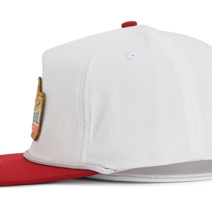 SALT WATER SOUL - Wholesale Trucker Hat - Unisex - Spearfishing White & Red Rope Snapback Hat
