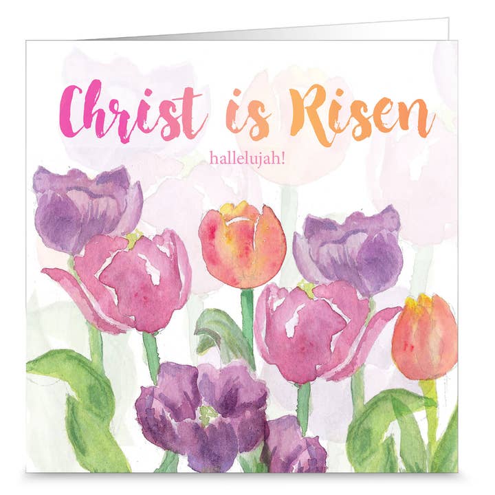 Christ is Risen, Pack of 5 Religious Easter Cards for wholesale by Just Cards Direct