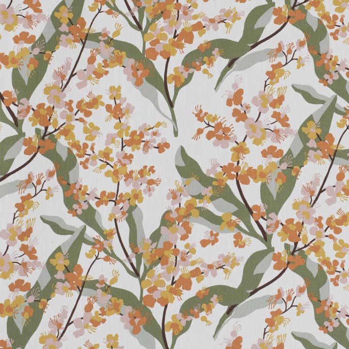 Tissu RIKA 150 cm - Orange pour la vente par Spira of Sweden