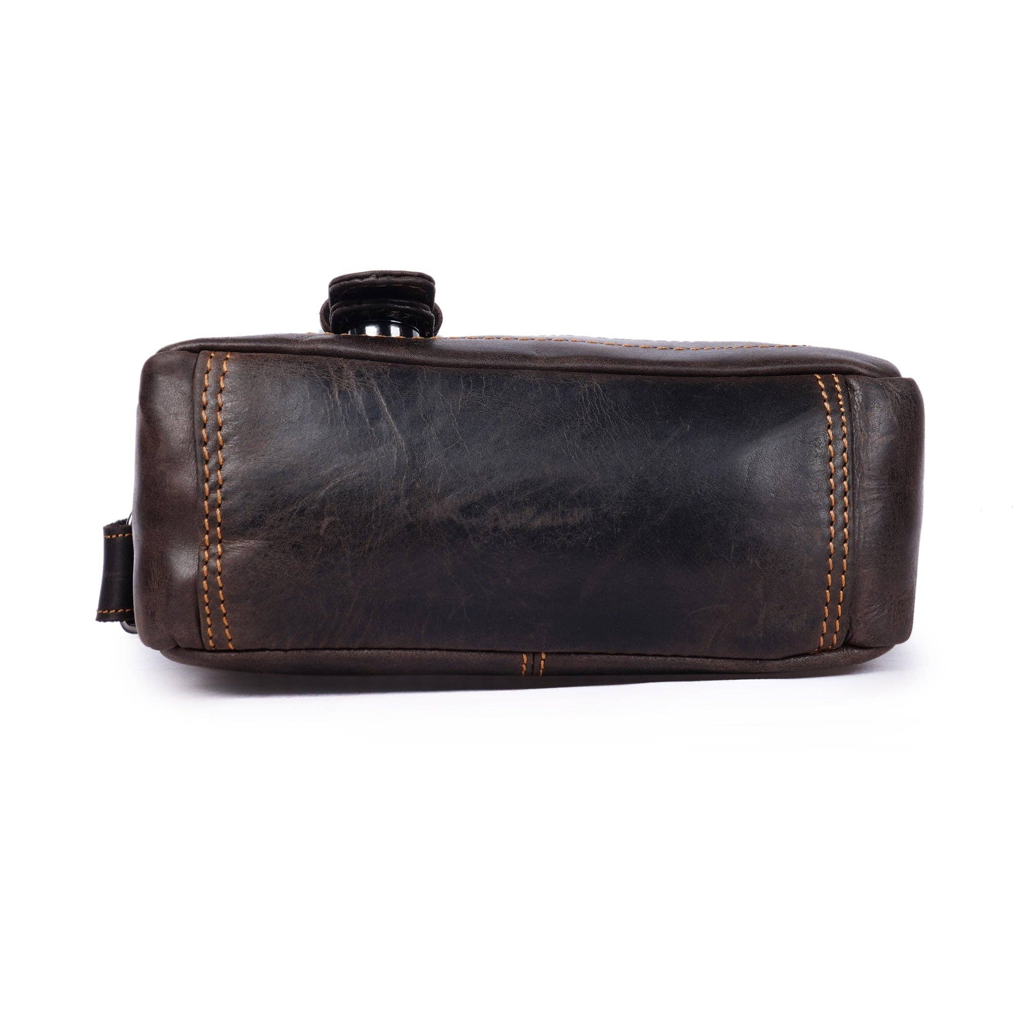 Minori Leather - Wholesale Messenger Bag - Unisex - Dallas Leather Crossbody Bag – Unisex – Brown7