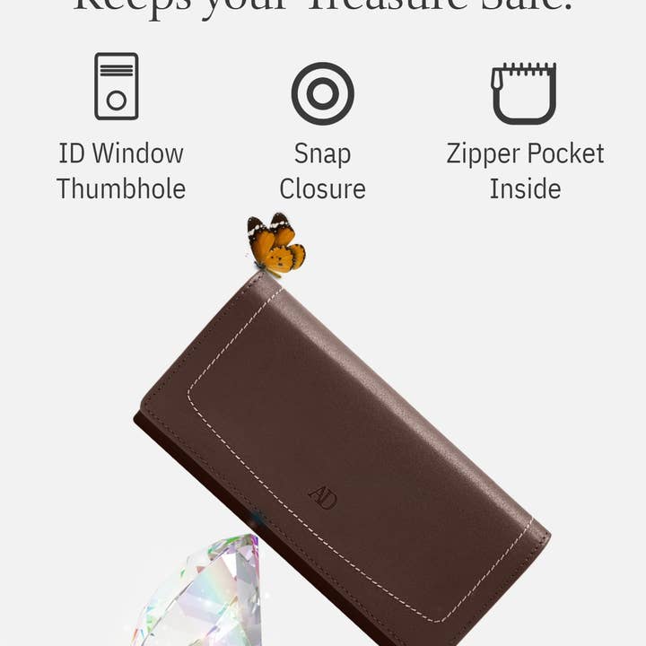 Access Denied Accessories - Wholesale Wallet - Women's - Accordion Clutch Wallet for Women Removable Checkbook Holder13