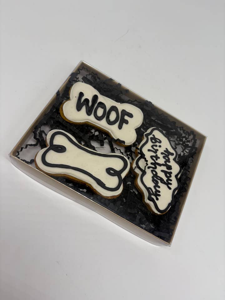 Iced Dog Cookies | Handmade Dog-Safe Treats for wholesale by The FurFolk Bakehouse