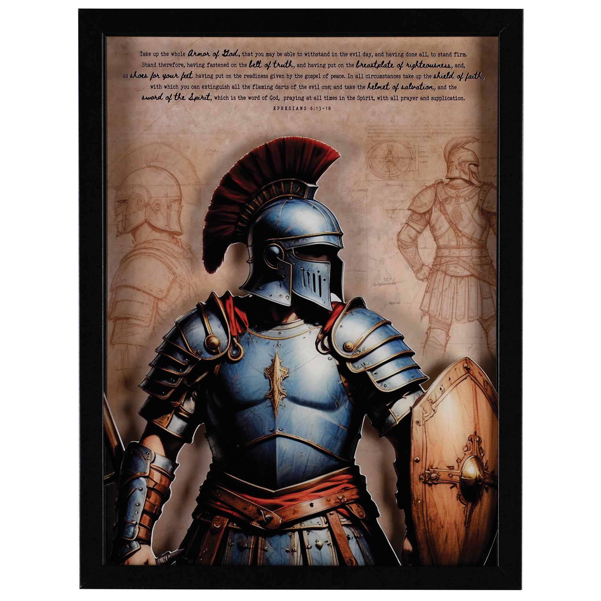 Dicksons - Wholesale Wall Accent - Framed Wall Art Roman Full Armor Of God1