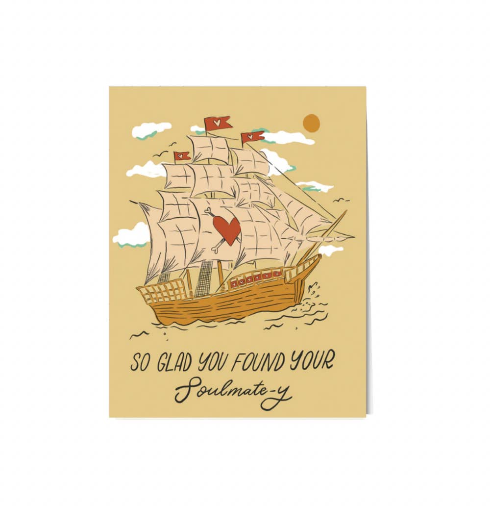 Paper Protégé - Wholesale Love Card - So glad your found your soul-matey