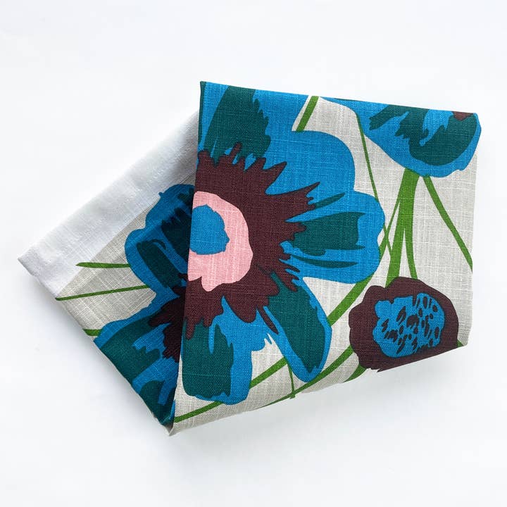 Peony Tea Towel for wholesale by Elizabeth Grubaugh
