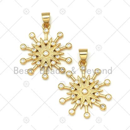 Ciondolo a forma di stella polare CZ, SKU #LK546 per la vendita all'ingrosso da parte di BestBeads&Beyond