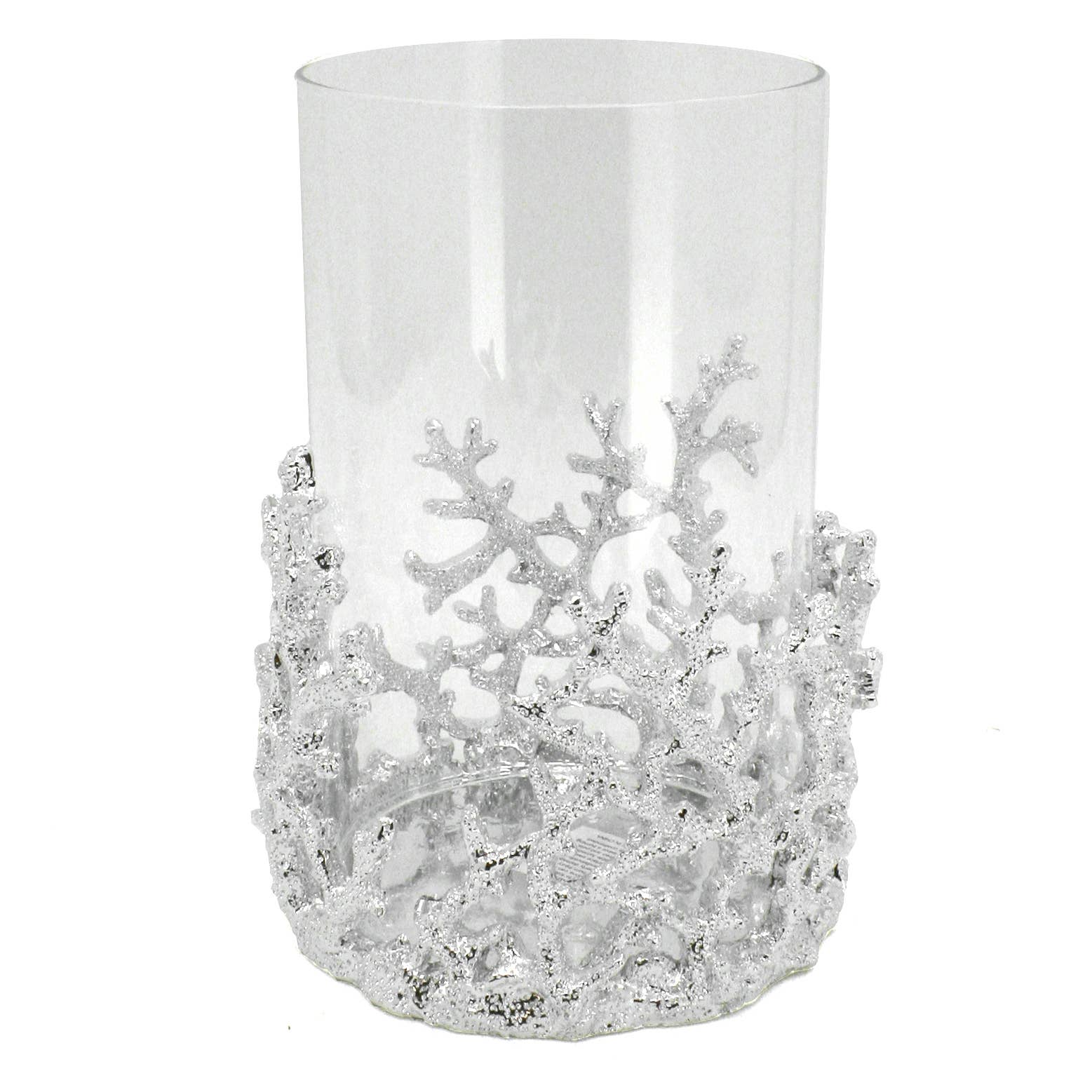 Modern Coastal by Contrast Inc. - Venta al por mayor Candelabros - Coral Hurricane chapado en plata1
