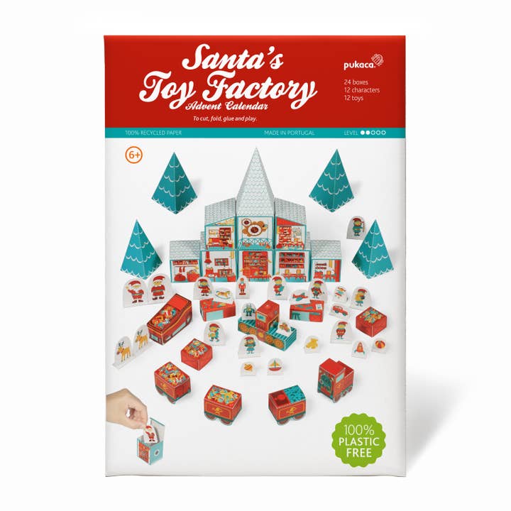 pukaca - Wholesale Advent Calendar - Santa’s Toy Factory Advent Calendar - Christmas Toy & Gift