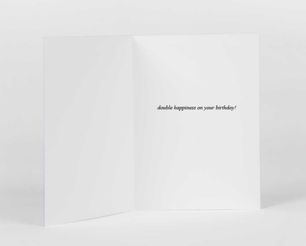 Potluck Press - Wholesale Everyday Greeting Card - Double Happiness Lanterns Greeting Card1