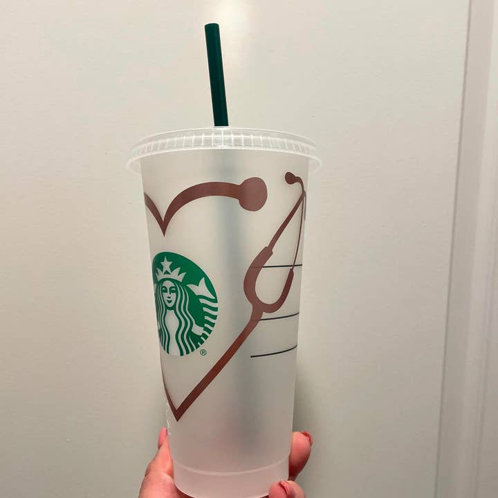 Cre8tionsByCaitlynn - Wholesale Drinkglas/beker - Scrub Life Nursing Starbucks Cup, Vet Tech Starbucks Cup, Laboratory Tech Cup, Custom Starbucks Cup, Nurse Cup, Starbucks Cold Cup3