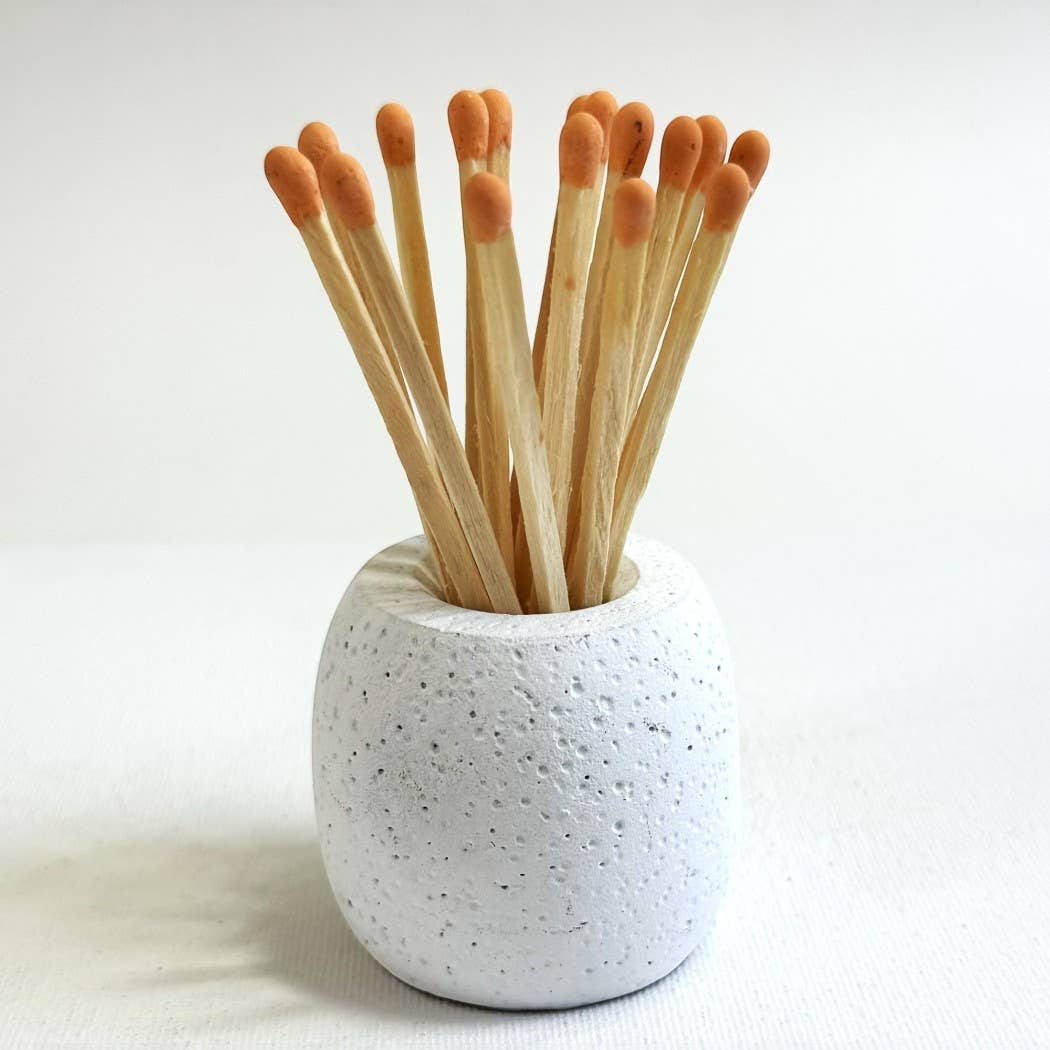CJ Gift Goddess - Wholesale Match Holder - Concrete Match Holder/Toothpick Holder: Includes 25 Matches36