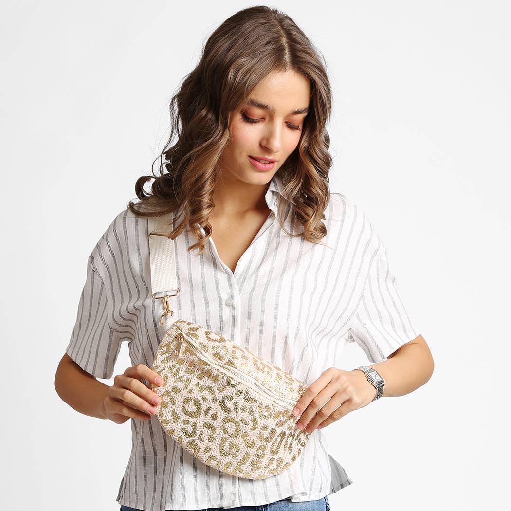 Fashion City - Wholesale Belt Bag - Women's - Leopard Pattern Adjustable Crossbody Belt Bag13