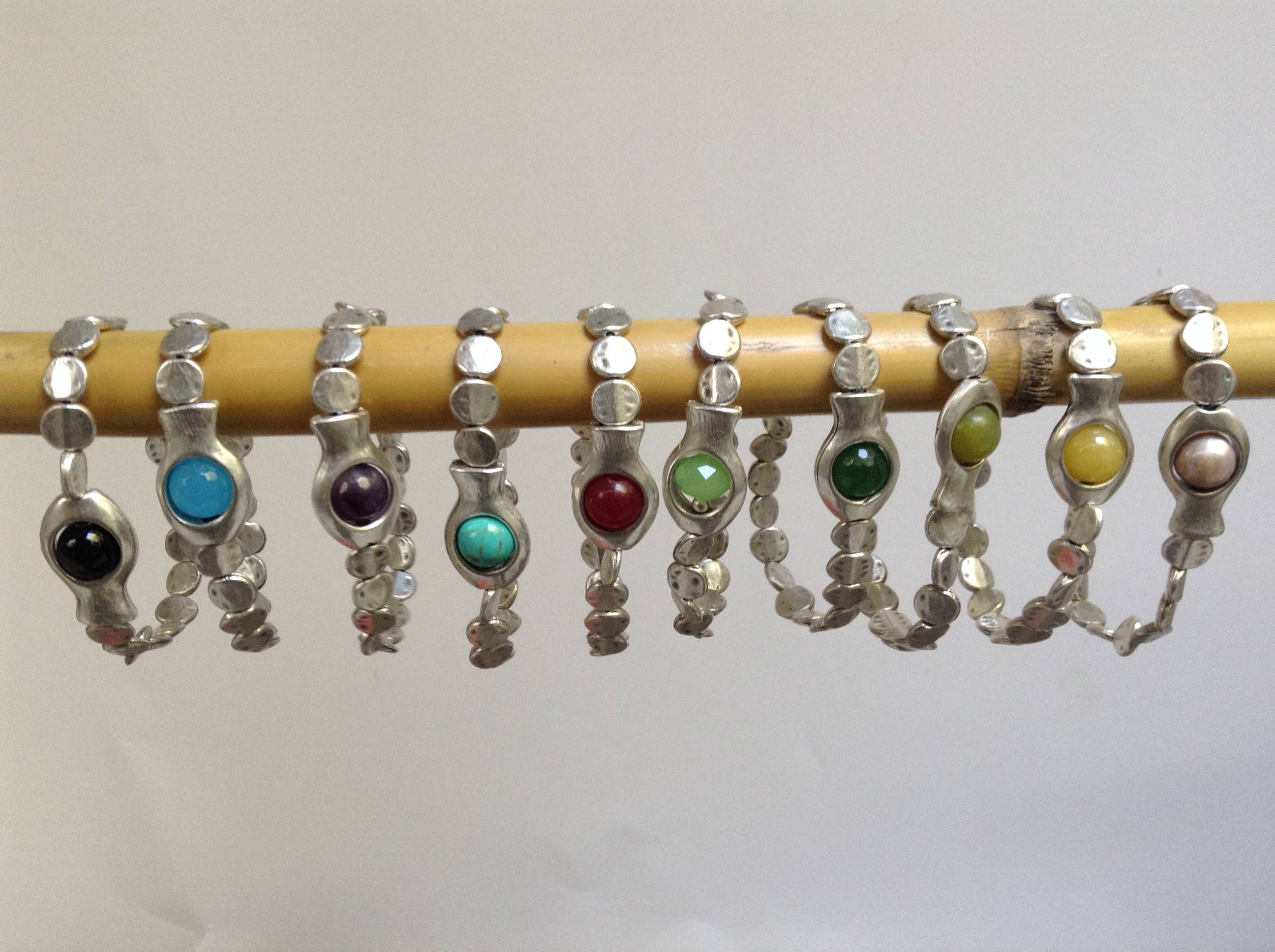 Volare - Wholesale Charm/Dangle Bracelet - Color Pop single stone Bracelet