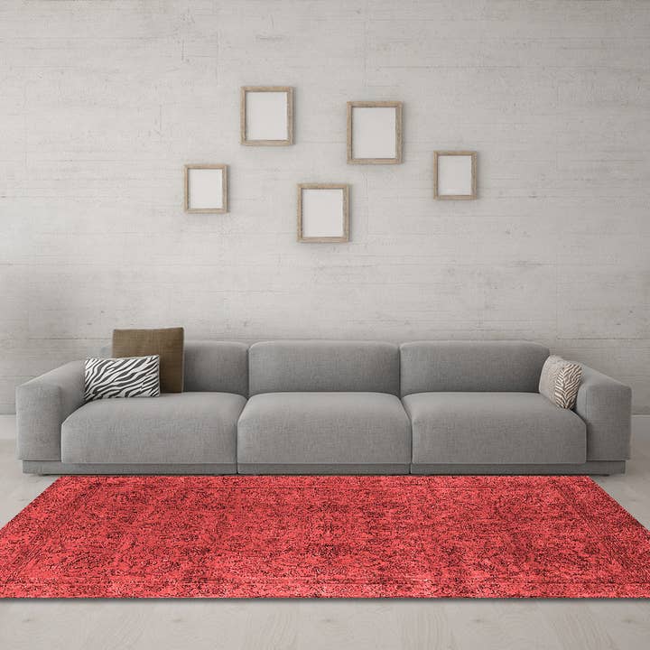 Maschinenwaschbare Orientteppiche in Rot im Industriegebiet für den Großhandel von Ahgly