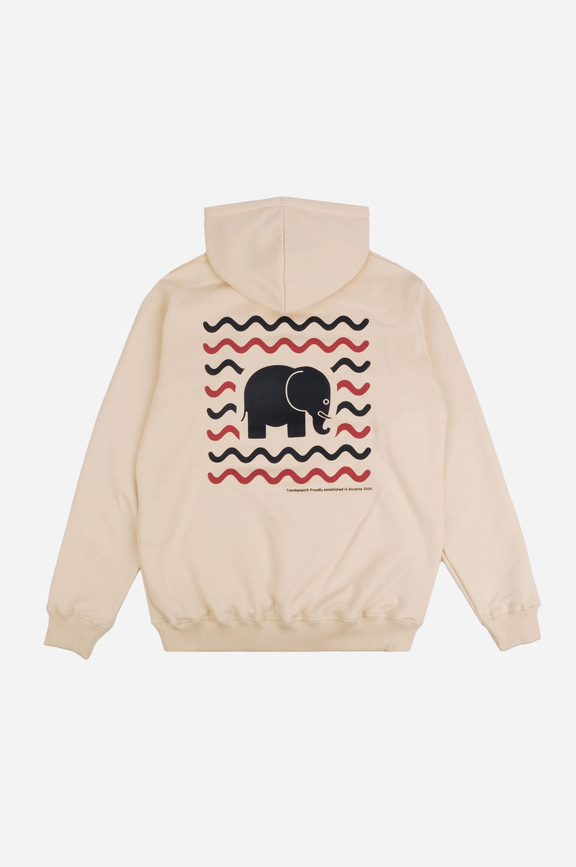 Trendsplant Clothing – Engroshandel Hoodie – Unisex – Explanada Økologisk Hættetrøje i Elfenben