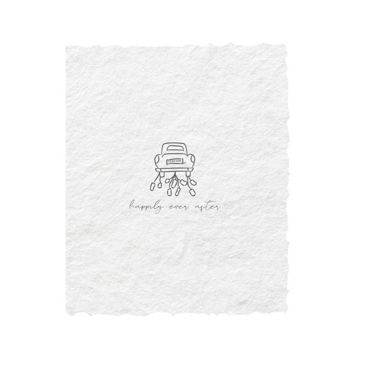 Paper Baristas - Wholesale Wedding Card - Happily Ever After | Wedding Eco-Friendly Greeting Card